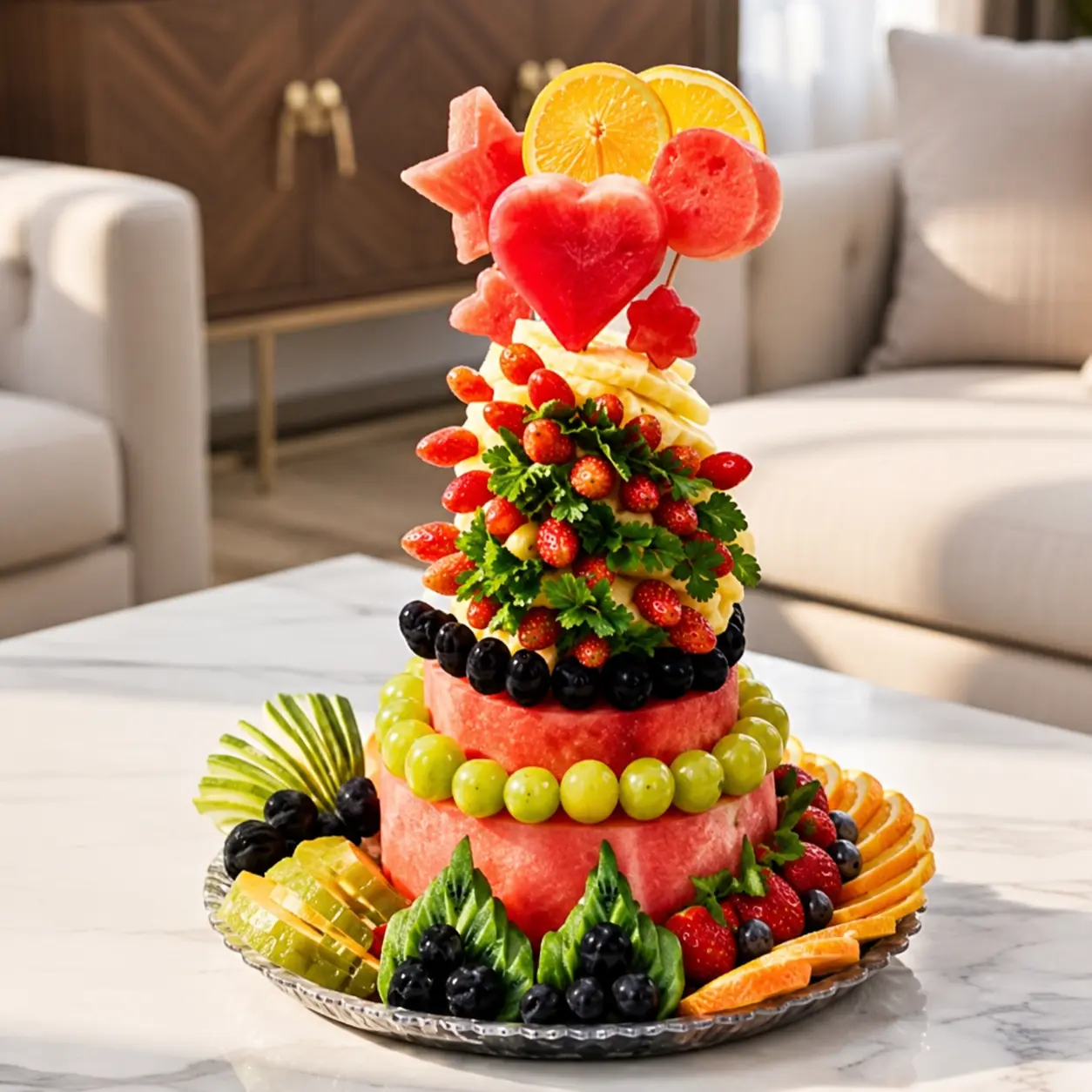 Fruit Tower Cake Istana Buah Fruit Tower Cake Istana Buah