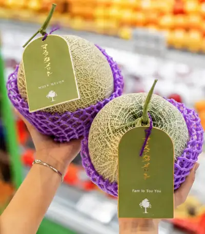 Melon Marakaito asal Jepang dengan tekstur renyah dan juicy