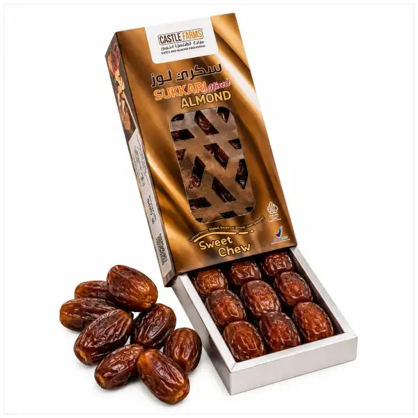 Produk buah Istana Buah Semarang - Kurma Sukkari Mixed Almond