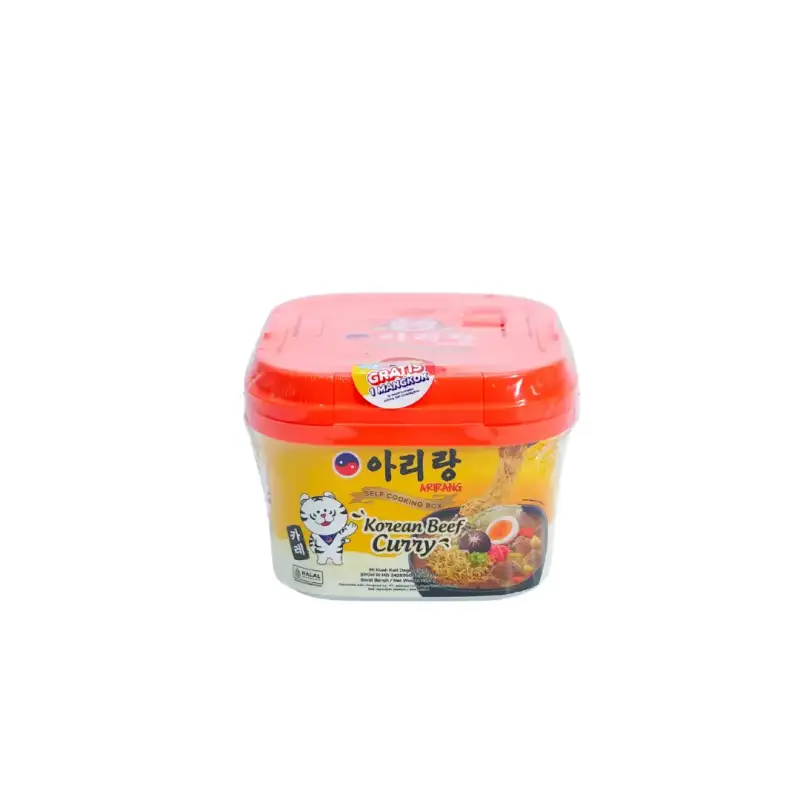 Produk makanan import mie Istana Buah Semarang - Arirang Self Cooking Box Beef Curry