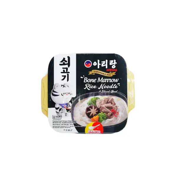 Produk makanan import mie Istana Buah Semarang - Arirang Self Cooking Box Bone Marrow Rice Noodle + Slice Beef 2
