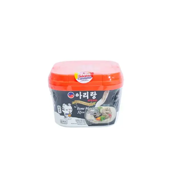 Produk makanan import mie Istana Buah Semarang - Arirang Self Cooking Box Bone Marrow Rice Noodle + Slice Beef