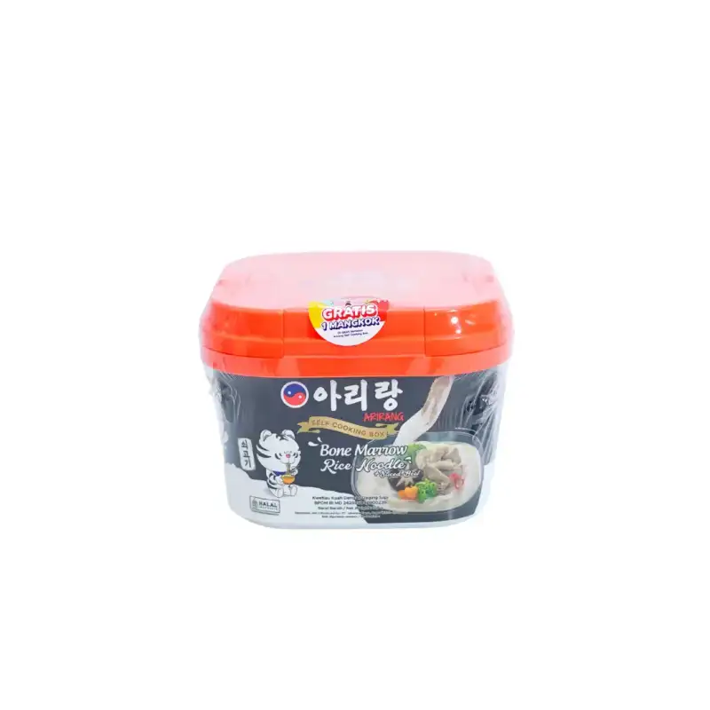 Produk makanan import mie Istana Buah Semarang - Arirang Self Cooking Box Bone Marrow Rice Noodle + Slice Beef