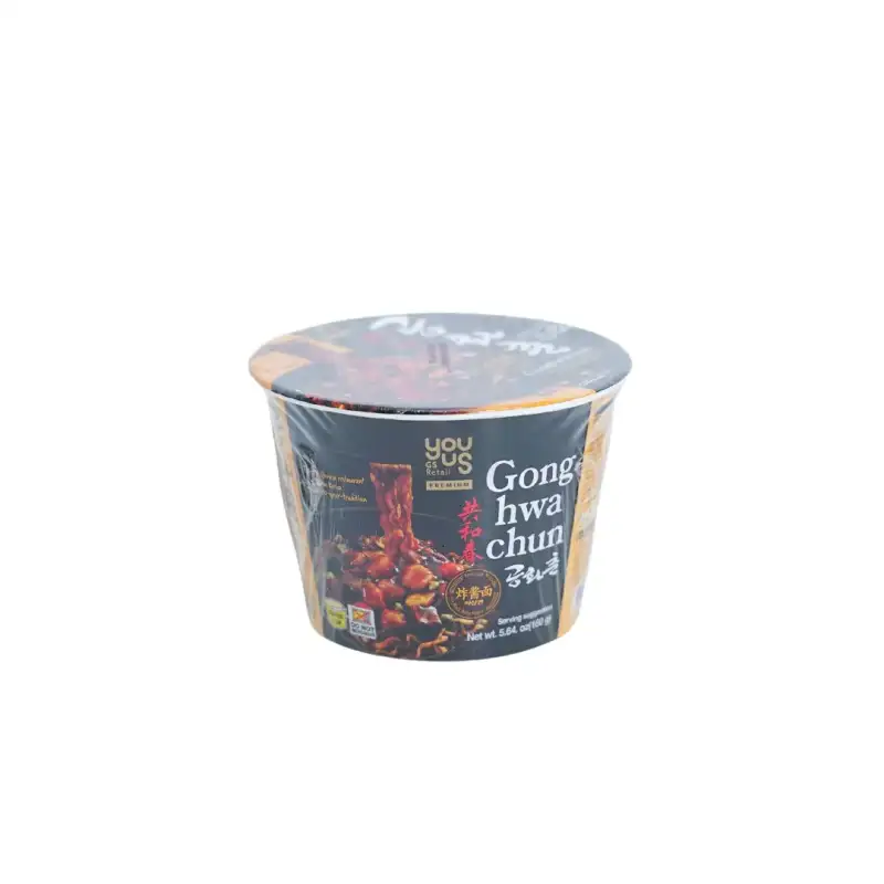 Produk makanan import mie Istana Buah Semarang - K-Youus Gonghwachun Jjajang Noodle Cup