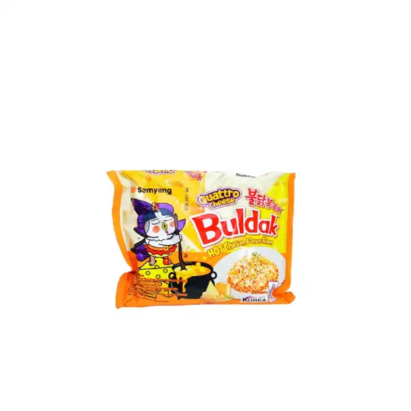 Produk makanan import mie Istana Buah Semarang - Samyang Buldak Hot Chicken Quattro Cheese Ramen