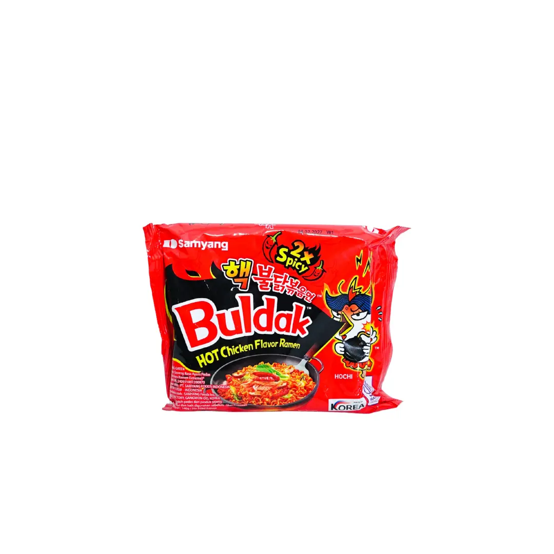 Produk makanan import mie Istana Buah Semarang - Samyang Buldak Hot Chicken Ramen 2x Spicy Produk makanan import mie Istana Buah Semarang - Samyang Buldak Hot Chicken Ramen 2x Spicy