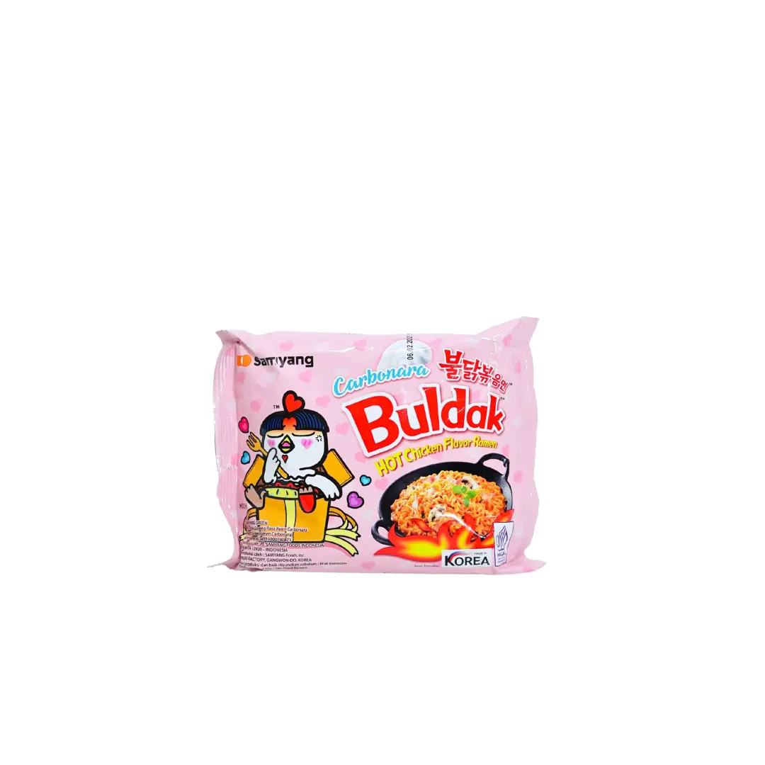Produk makanan import mie Istana Buah Semarang - Samyang Hot Chicken Flavor Ramen Carbonara Produk makanan import mie Istana Buah Semarang - Samyang Hot Chicken Ramen Carbonara