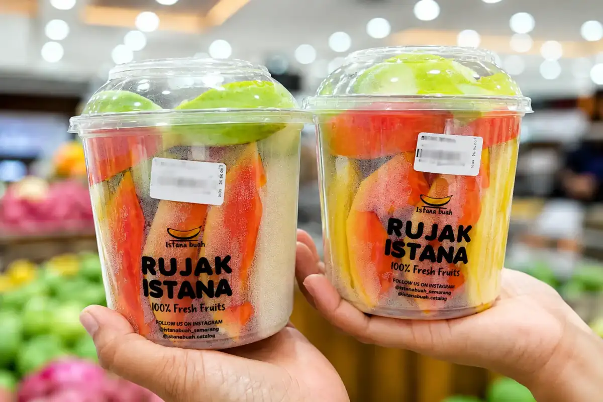 gambar buah potong segar atau rujak buah Istana Buah Semarang