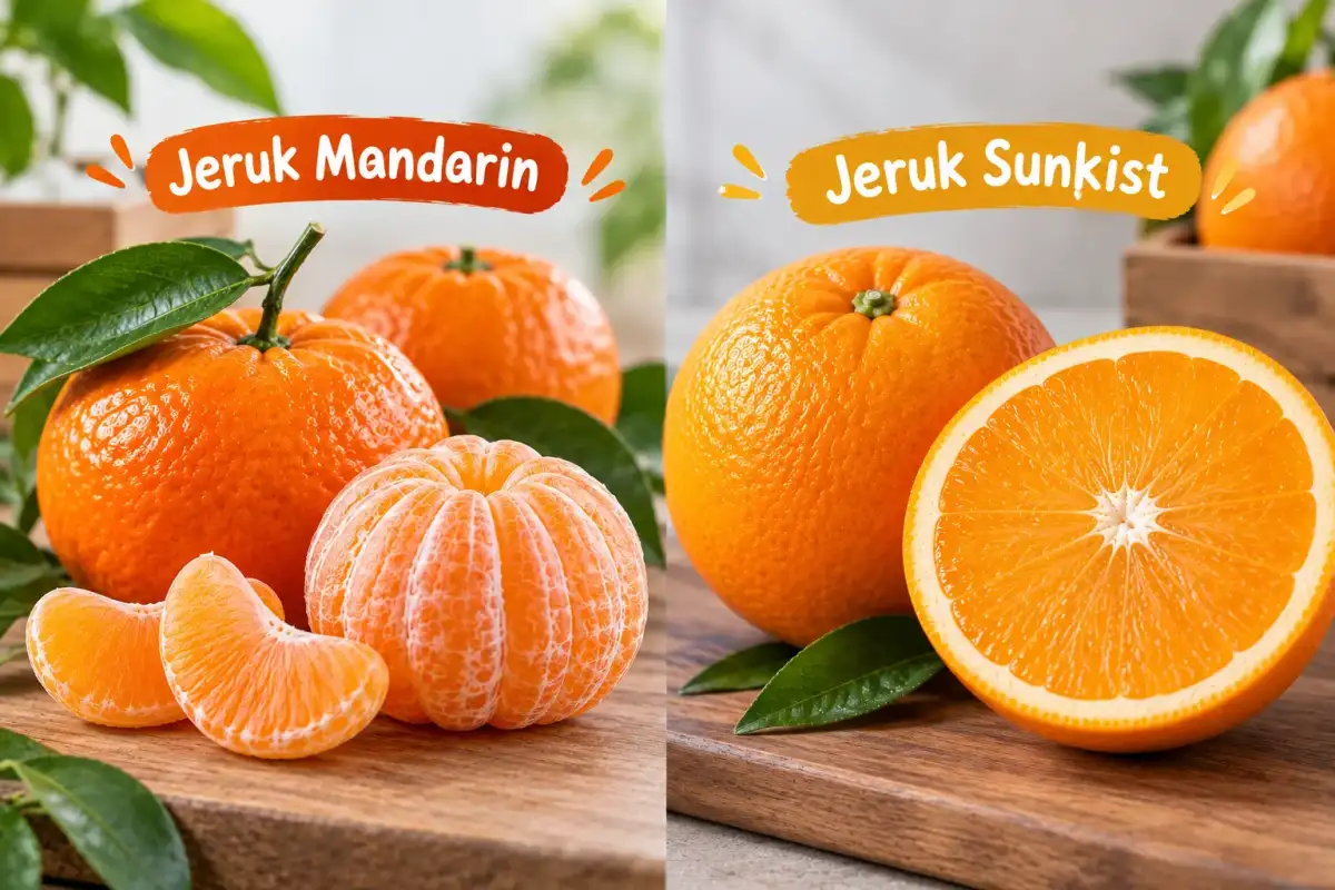 perbedaan jeruk mandarin dan jeruk sunkist