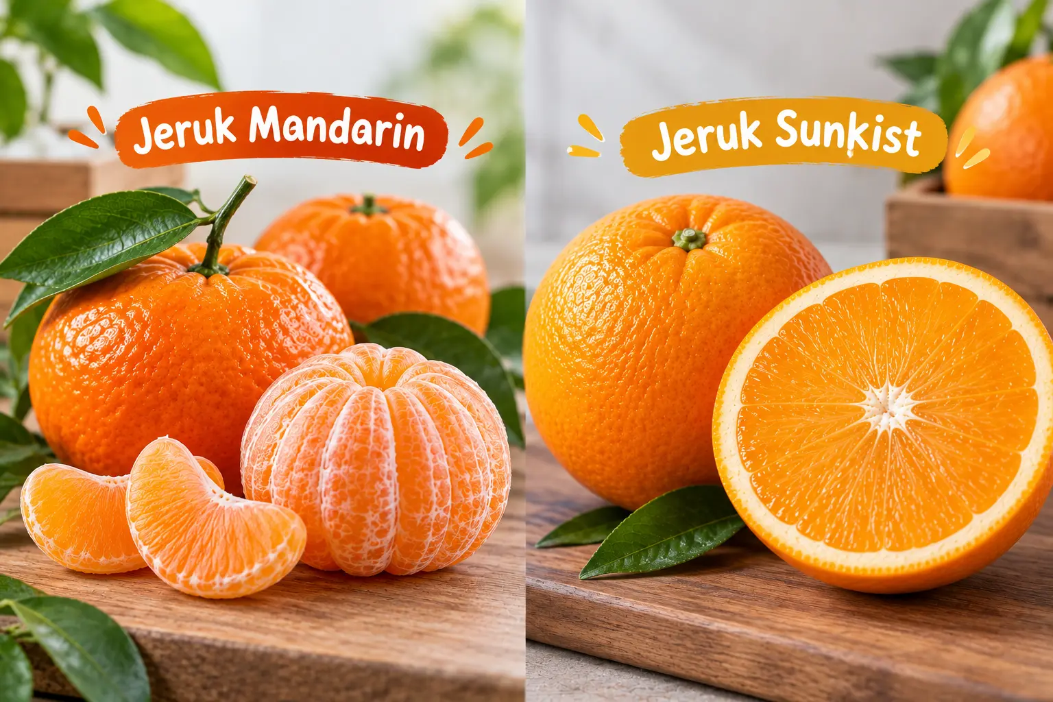 perbedaan jeruk mandarin dan jeruk sunkist