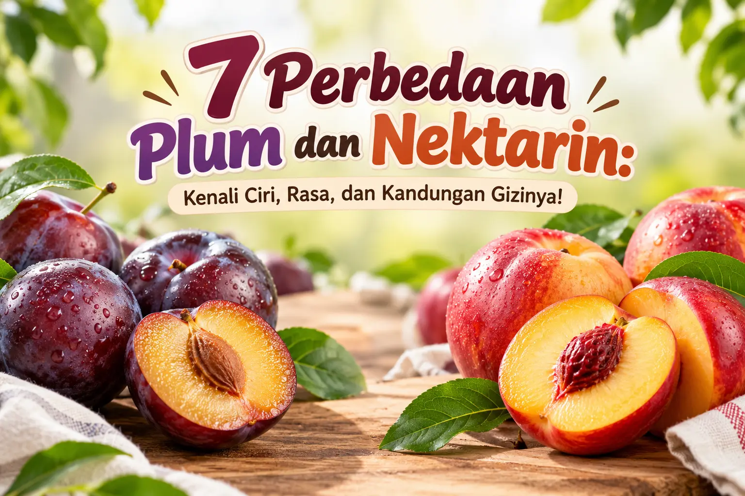 7 Perbedaan Plum dan Nektarin