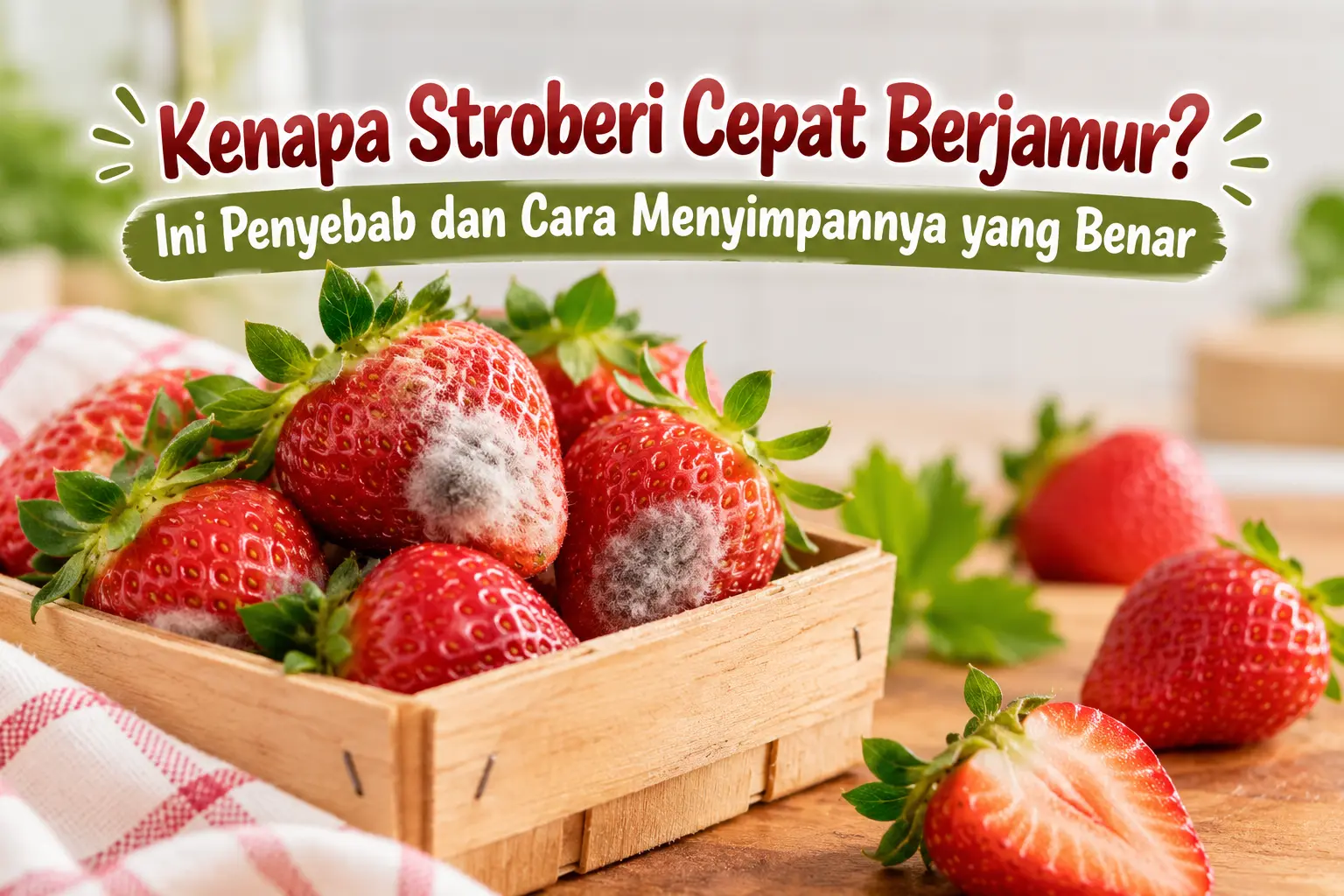 Kenapa Stroberi Cepat Berjamur padahal baru beli