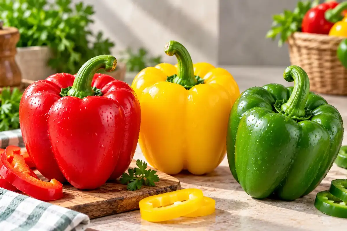 bedanya paprika merah, hijau, dan kuning