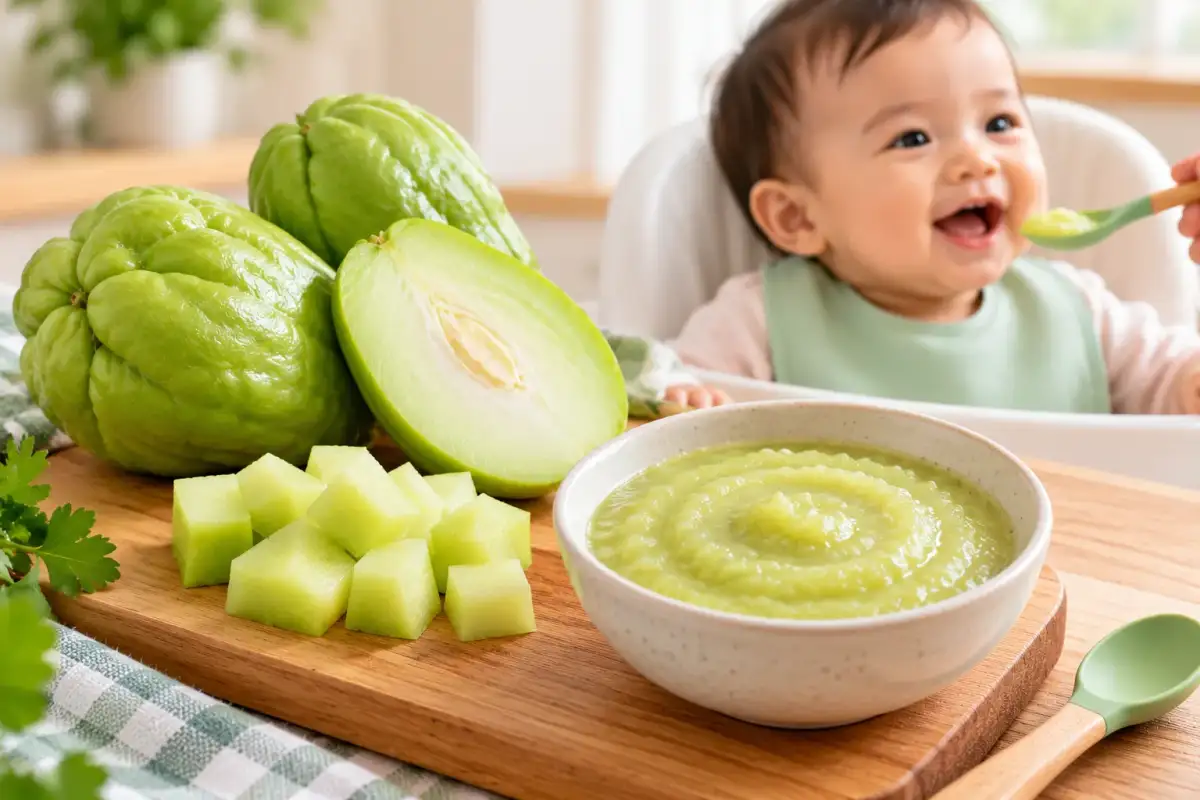 berapa takaran labu siam untuk MPASI bayi