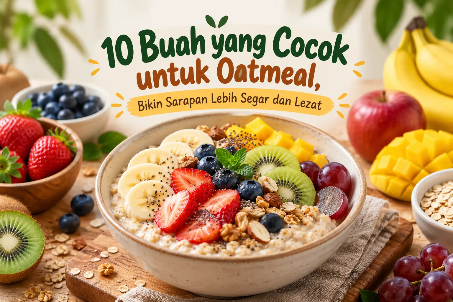 buah yang cocok untuk oatmeal