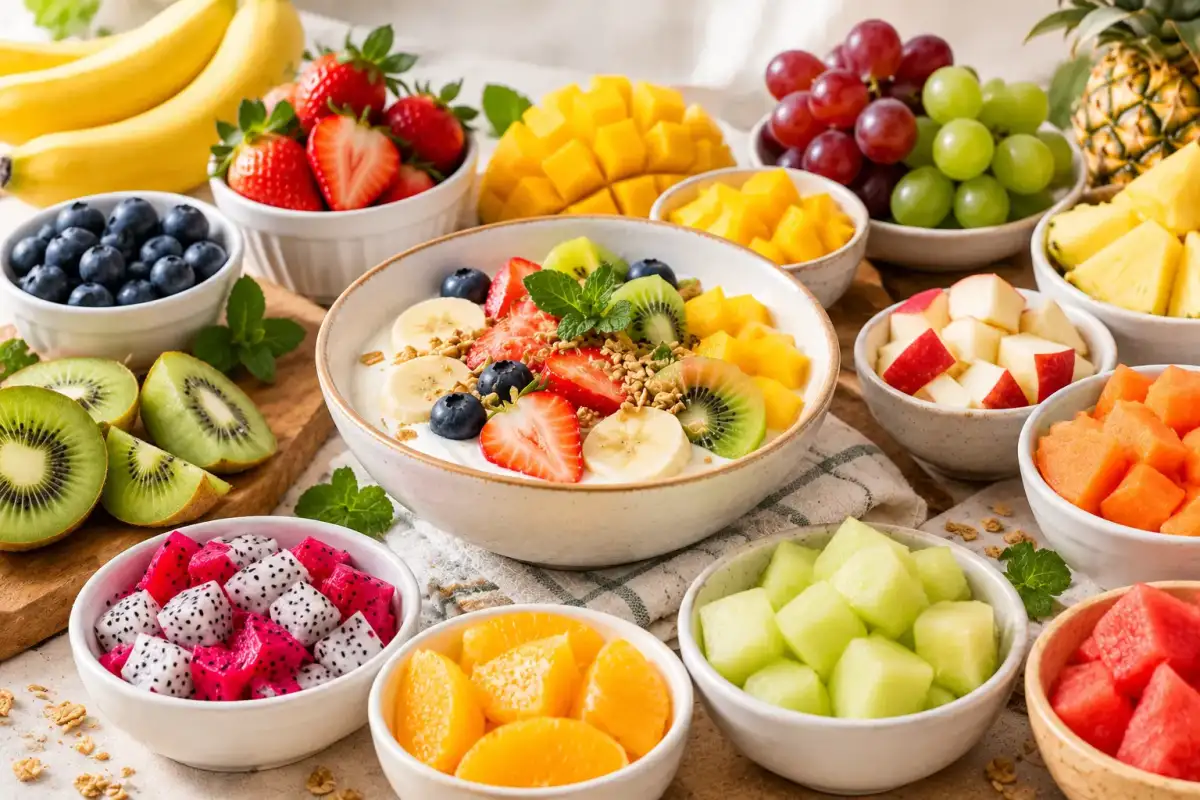 jenis buah yang cocok dicampur dengan yogurt