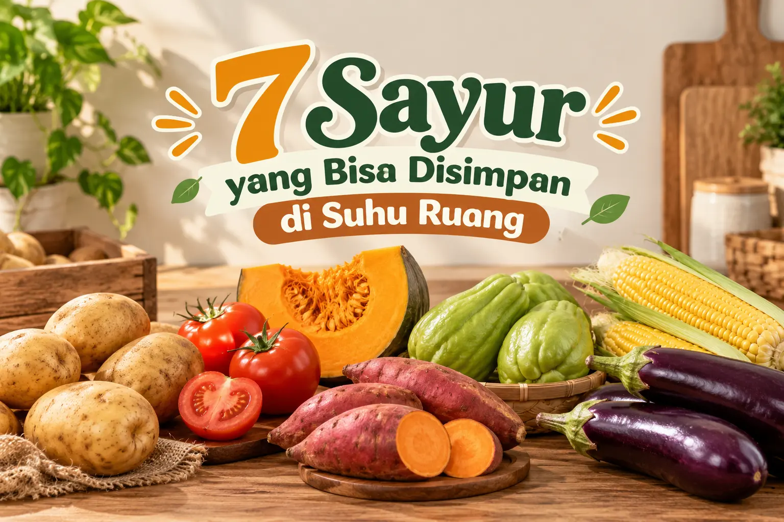 sayur yang bisa disimpan di suhu ruang